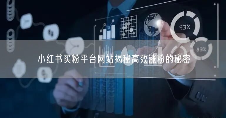 小红书买粉平台网站揭秘高效涨粉的秘密