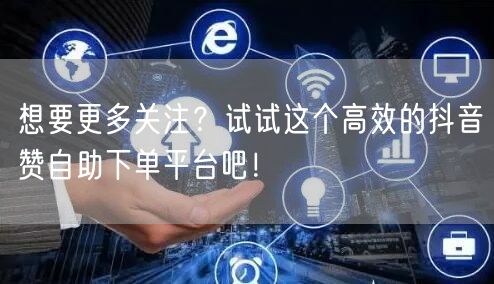 想要更多关注？试试这个高效的抖音赞自助下单平台吧！