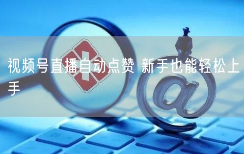 视频号直播自动点赞 新手也能轻松上手
